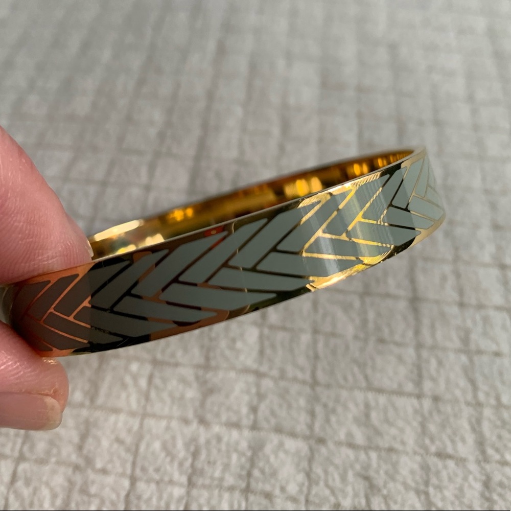 J.Crew gray chevron striped bracelet - Picture 6 of 9